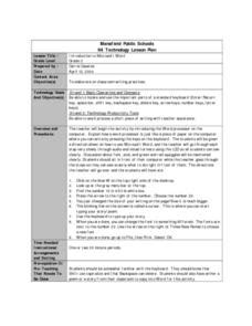Image result for Introduction to Microsoft Word Lesson Plan