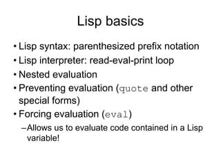 Afbeeldingsresultaten voor Simple Lisp Code