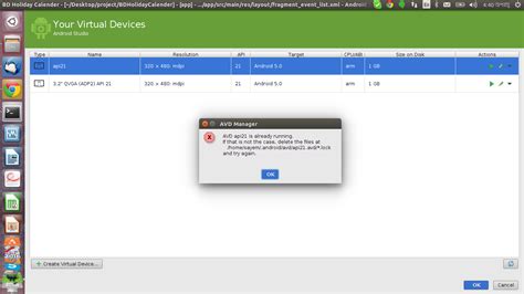 Toradh íomhá ar Android Studio Emulator with Frame