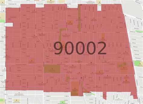 Toradh íomhá ar 90012 Zip Code Map