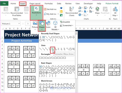 How to Create a Network Diagram Using Excel に対する画像結果