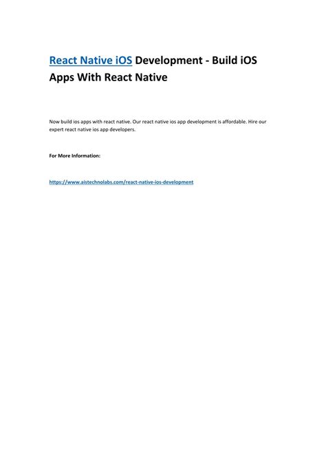 Image result for React Native Build iOS