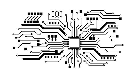 Toradh íomhá ar Circuit Background Vector Design