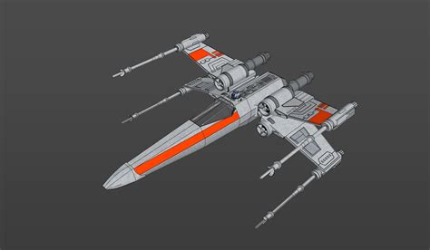 Toradh íomhá ar X-Wing Card STL