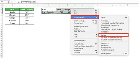 Image result for How to Paste Formulas and Transpose in Excel
