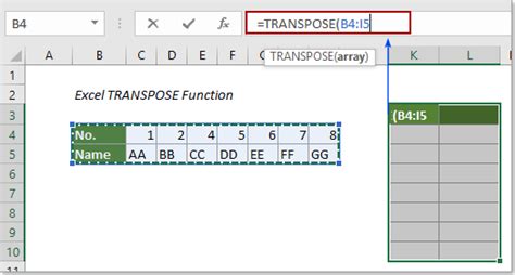 Afbeeldingsresultaten voor How to Use the Transpose Function in Excel