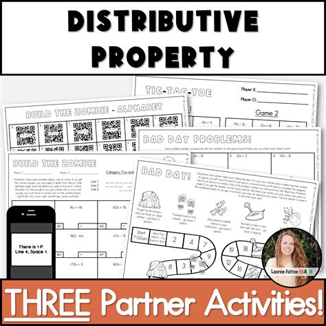 Image result for Distributive Property Activity