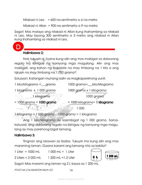 Image result for Grade 2 Math Module Quarter 4