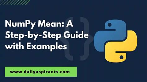 Mean Python-Numpy に対する画像結果