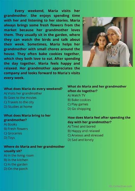 Image result for Reading Comprehension Worksheets Present Simple