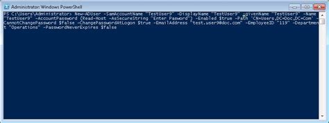 Image result for Create Ad Account with PowerShell