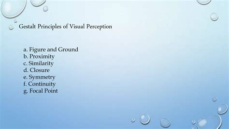 Image result for 5 Principles of Visual Perception