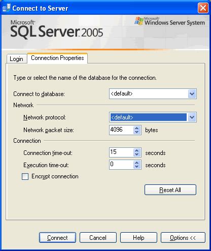 Toradh íomhá ar Microsoft SQL Server Management Studio 2019 Connection String