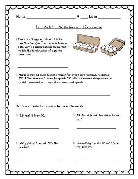 Toradh íomhá ar Lesson 2 5th Grade Module 4 Homework Print Out