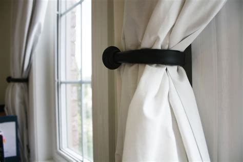 Image result for How to Install Curtain Holdbacks