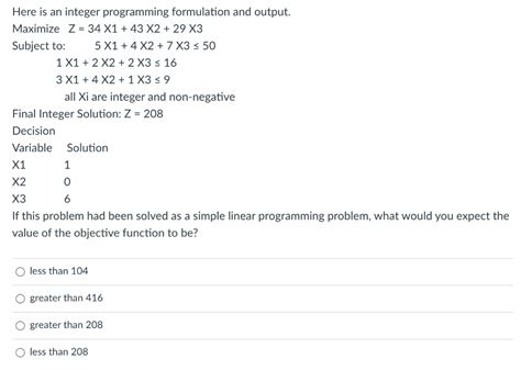 Image result for Integer Programming Formulation
