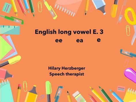 Image result for Long Vowel Ee