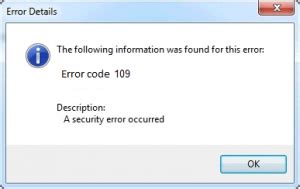 Image result for Cannot Install Error Code 109