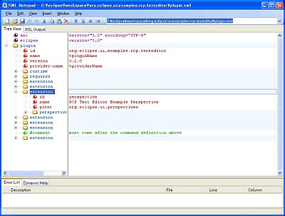XML Program に対する画像結果