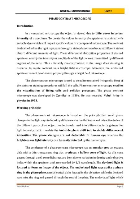 Afbeeldingsresultaten voor Phase Contrast Microscope Labeled Diagram