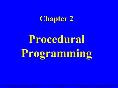Toradh íomhá ar Procedural Programming Problem