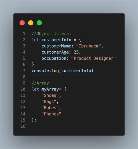 JavaScript Literals Data Type માટે ઇમેજ પરિણામ