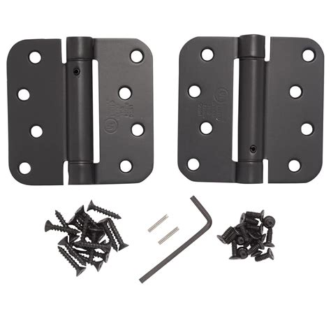 Adjustable Spring Hinges, 4 Inch With 5/8 Inch in Oil Rubbed Bronze ...