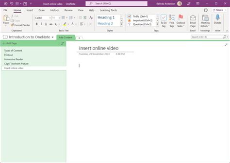 Toradh íomhá ar Video OneNote