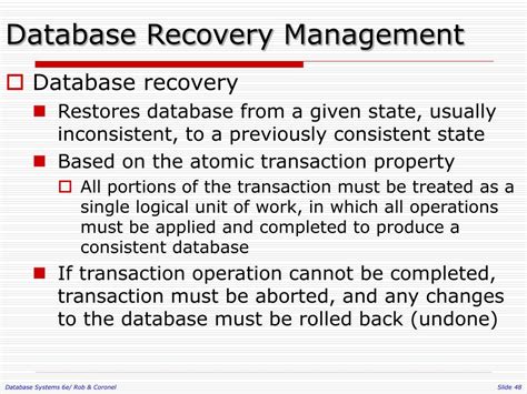 Image result for Database Trasnaction Recovery