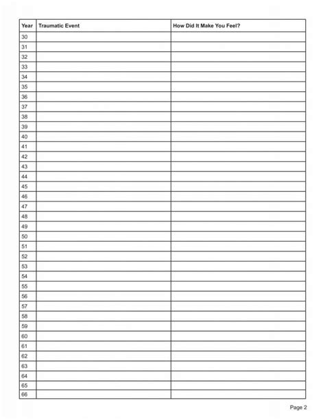 Toradh íomhá ar Timeline Printable Worksheet