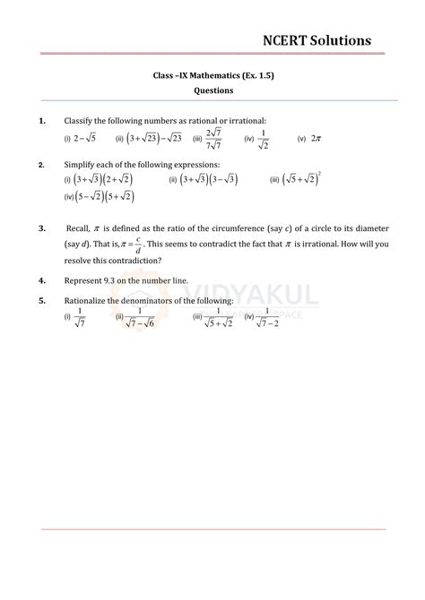 Maths NCERT Class 9th 1st Chapter に対する画像結果