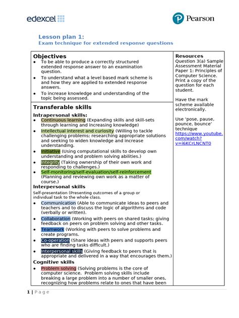 Computer Studies Lesson Plan に対する画像結果