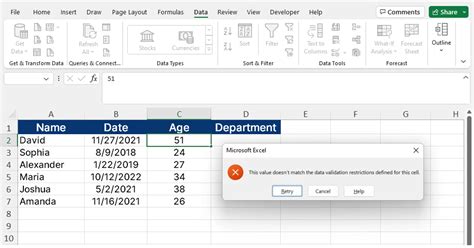 Image result for Data Validation Excel Sample