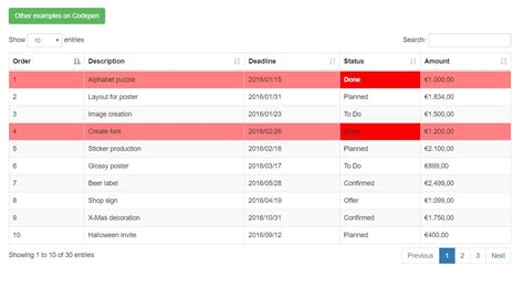 Subscription DataTable Design に対する画像結果