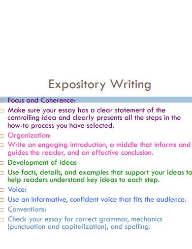 Expository Writing Sample に対する画像結果