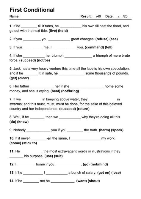 If First Conditional Exercises に対する画像結果