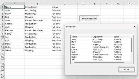 Résultat d’images pour Excel UserForm Table