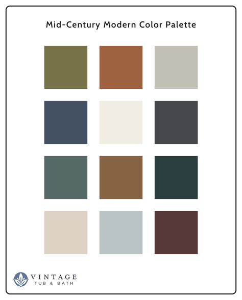 Image result for Mid Century Modern Color Palette