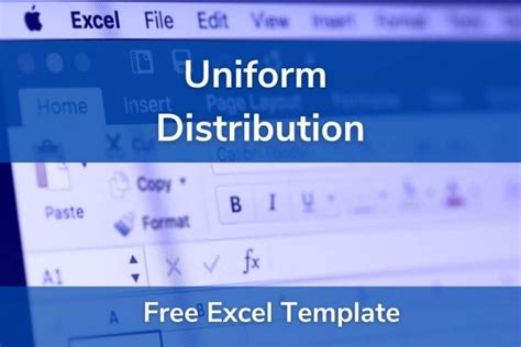 Image result for Uniform Distribution Formula Excel