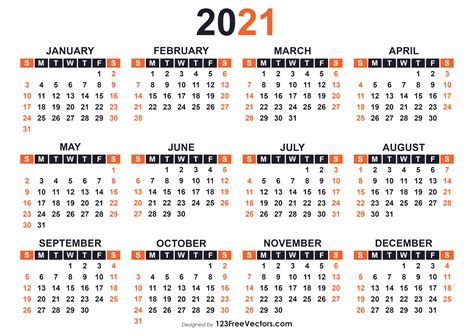 Calendar 2021 with CW に対する画像結果