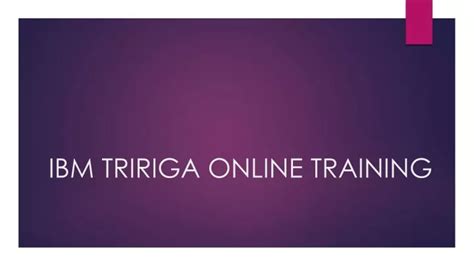 Toradh íomhá ar IBM TRIRIGA Training Online