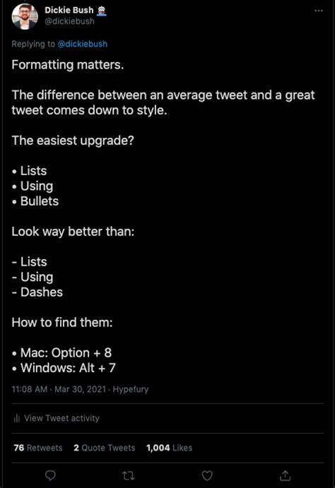 How to Write a Twitter Thread に対する画像結果