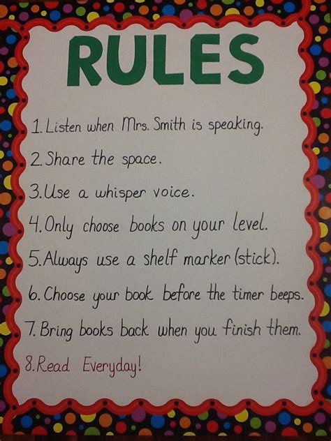 Image result for Basic School Library Rules