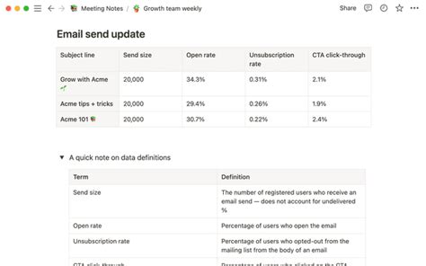 Image result for Notion Table Aggregation