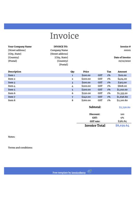 Image result for Example of Invoice Number UK