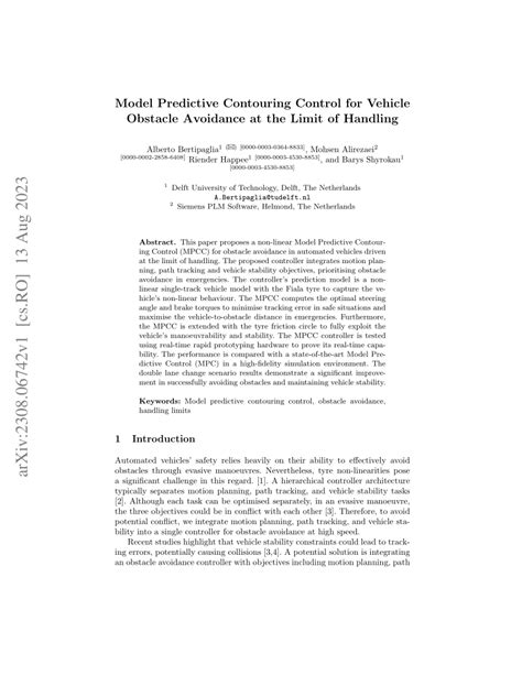 Image result for Model Predictive Contouring Control Error