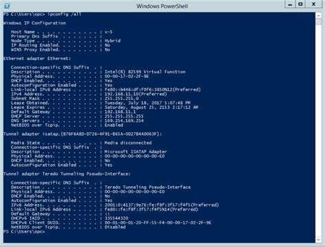 Config IP Command に対する画像結果