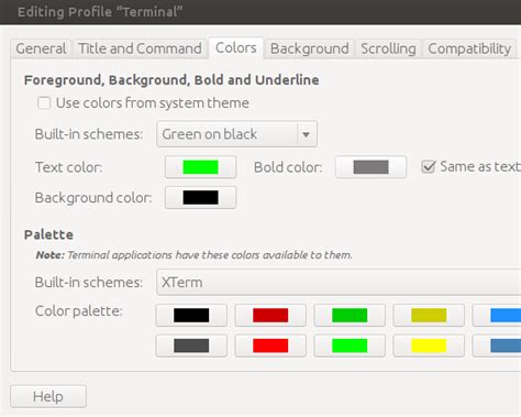 Image result for Ubuntu Terminal Color Scheme