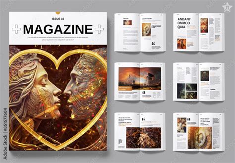 Magazine Layout Stock Template | Adobe Stock