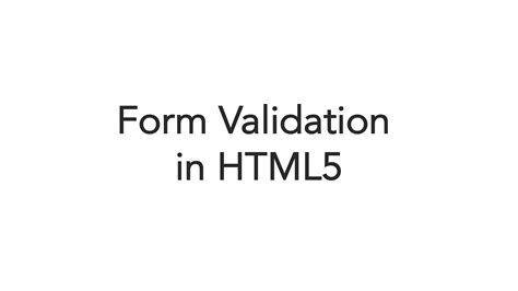 HTML Form with Full Field Validation に対する画像結果